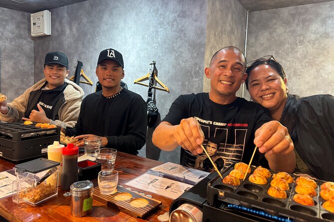 Osaka SAKE Tasting With Takoyaki DIY - Mastering the Art of Takoyaki