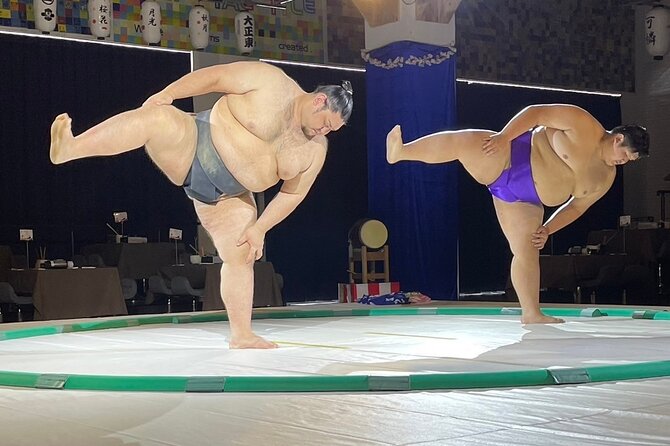 Osaka Sumo Show and Kimono Haori Experience Including Food - Photo Shoot With Sumo Wrestlers