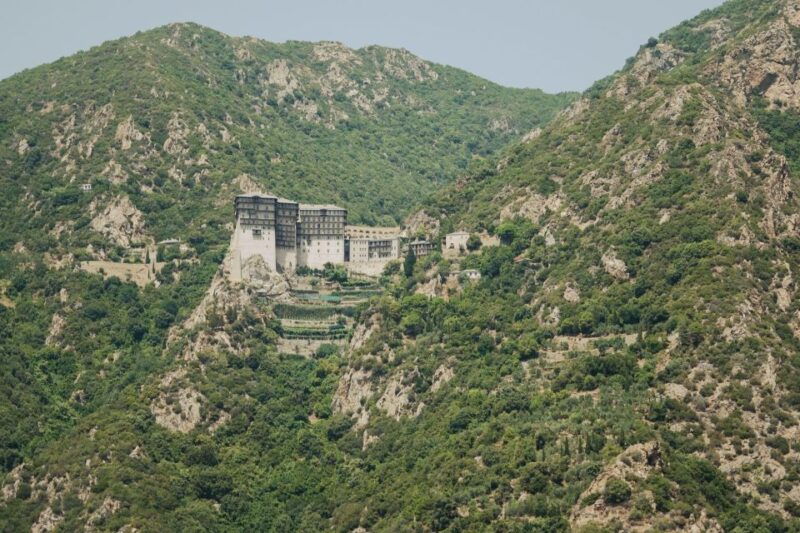 Ouranoupoli: Private Cruise to the Mt. Athos Monasteries - Swimming and Snorkeling