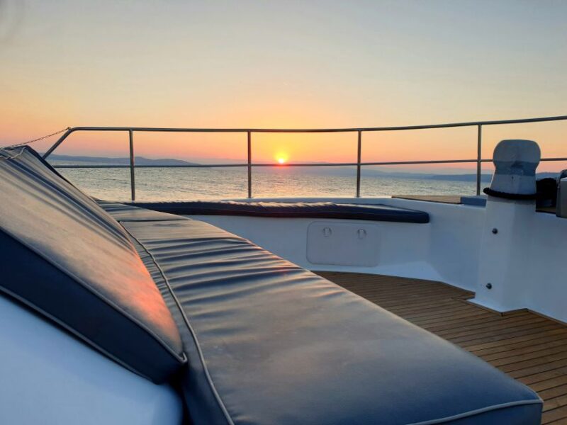 Ouranoupolis: Private Sunset Cruise on a Glassbottom Boat - Customizable Cruise Highlights