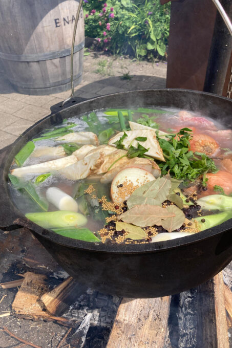 Outdoor Cooking With Gerd at the Stove. - Shared Aperitif