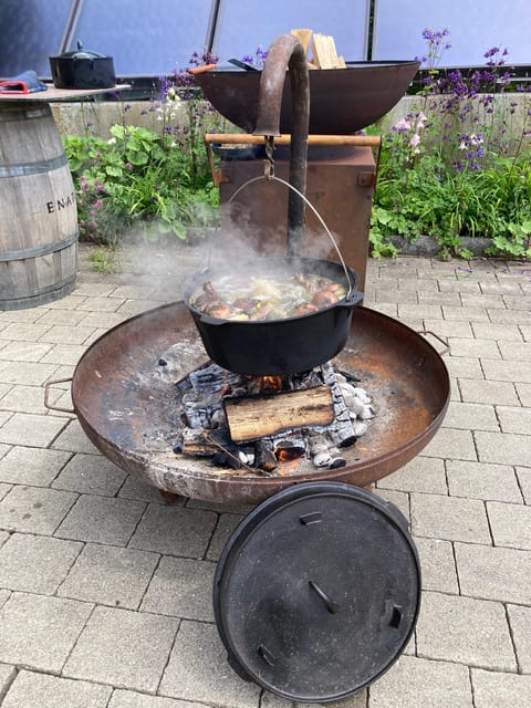 Outdoor Cooking With Gerd at the Stove. - Memorable Moments