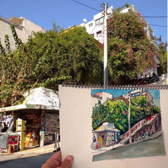 Outdoor Drawing Class in Modern Athens; Pangrati, Metz.. - Materials Provided