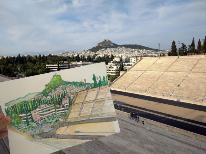 Outdoor Drawing Class in Modern Athens; Pangrati, Metz.. - Undiscovered Athens