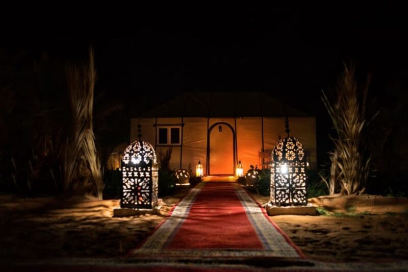 Overnight in Luxury Tent in Desert Camp Erg Chebbi Merzouga - Detailed Itinerary