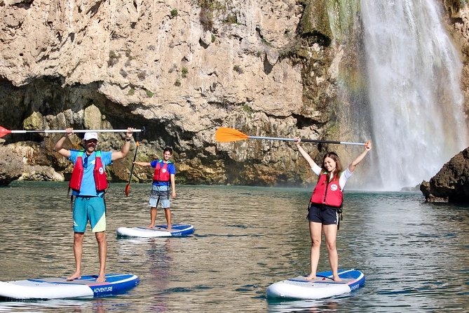Paddle Surf Route Cliffs Nerja and Cascada De Maro + Snorkel - Meeting Point and Pickup