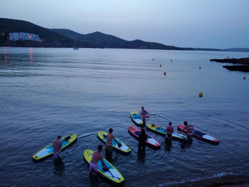 Paddle Surf With Led Lights at Sunset in Menorca - Key Points