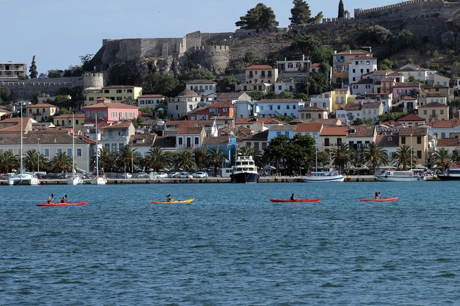 Paddle Under the Castles Palamidi, the Acropolis of Argos, Bourtzi Island - Enjoying Local Organic Snacks