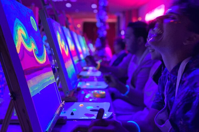 Paint a Neon Fluorescent Picture While Drinking Unlimited Wine - Included Amenities