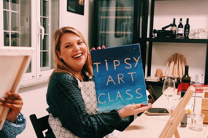 Paint and Free Flowing Wine Art Class in Rome - About Your Stay