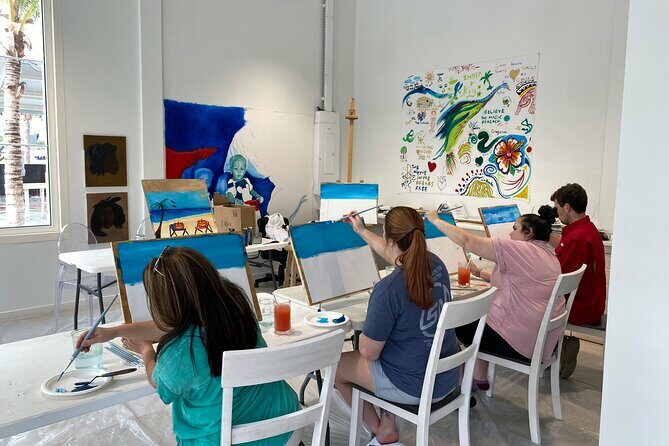 Paint and Sip at the Gallery and Wine Bar - Key Points