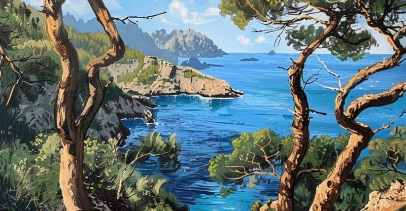 Paint Like Bob Ross: Mallorca Inspired - Final Outcome