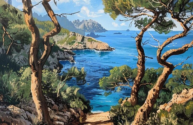 Paint Like Bob Ross: Mallorca Inspired - Instructors Language Skills