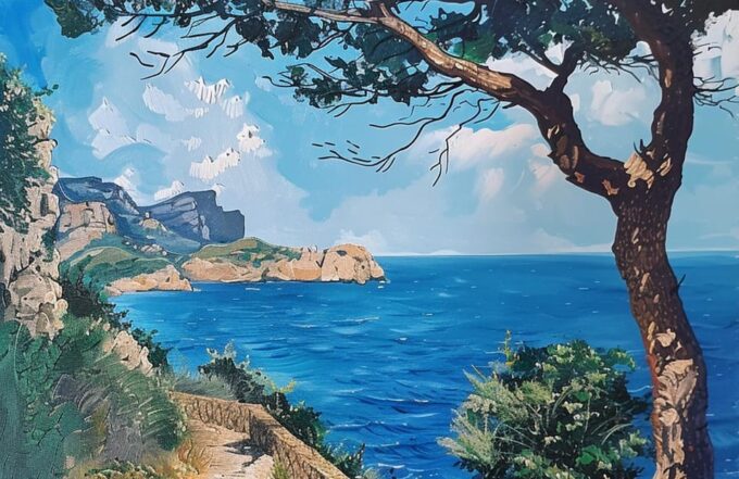 Paint Like Bob Ross: Mallorca Inspired - Group Size and Duration