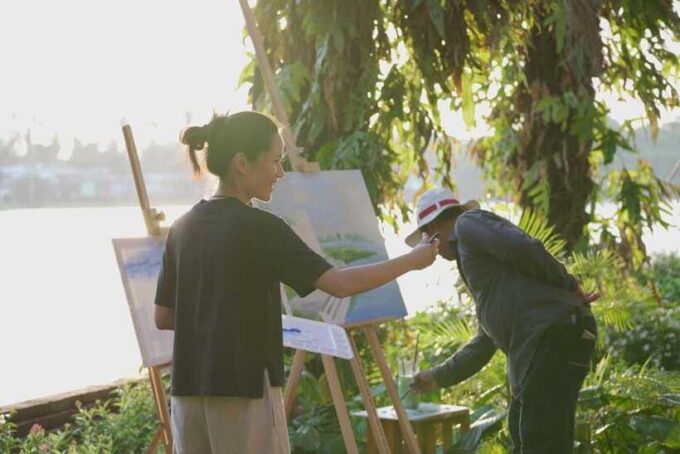 Painting by the River - Kalanan Riverside Resort - Since You Asked