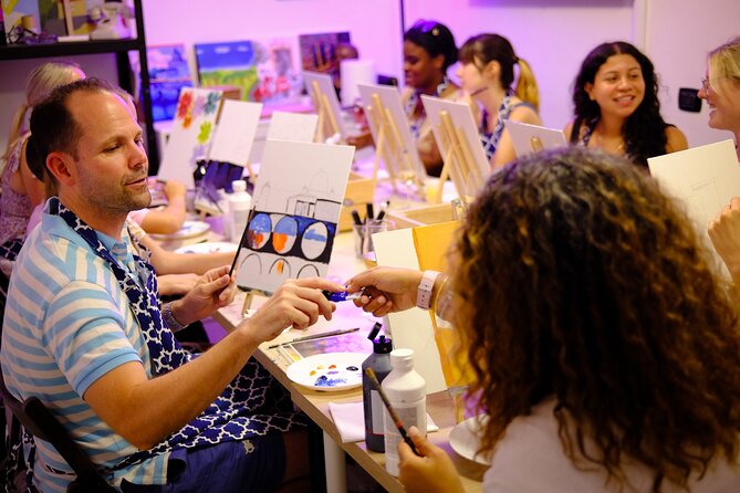 Painting & Unlimited Wine: Rome Art Class - Snacks and Non-Alcoholic Beverages