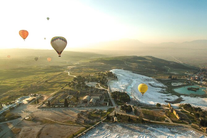 Pamukkale Full-Day Tour With Hot Air Balloon Ride From Marmaris - Aerial Views of Travertine Terraces