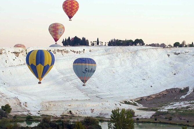 Pamukkale Hot Air Balloon W/Flight Certificates,Champagne Toast & Hotel Transfer - Meeting and Pickup
