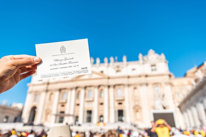 Papal Audience Tickets and Presentation With an Expert Guide - Physical Fitness and Accessibility