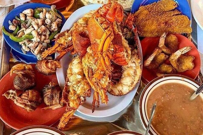 Papas and Beer & Puerto Nuevo Lobster/Los Portales De Garcia - Dining on Lobster in Puerto Nuevo