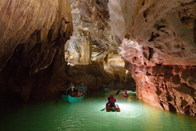Paradise Cave and Phong Nha Cave 1 Day Group Tours - Phong Nha Cave Highlights