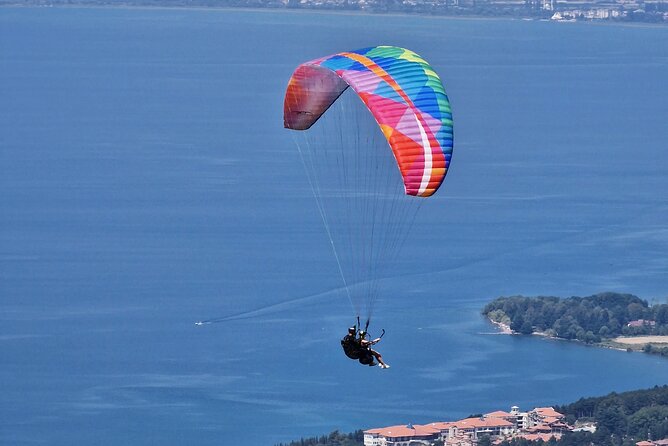 Paragliding Above Lake Ohrid in North Macedonia - Experiencing the Thrill