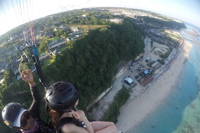 Paragliding Bali Nusa Dua Cliff With Free Photo/Videos - Scenic Paragliding Adventure