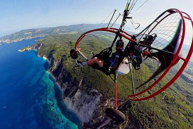 Paragliding in Corfu (Tandeem or Motor Flight) - E-MTB Tours and Tennis Coaching