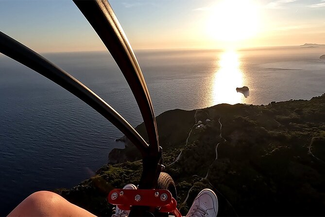 Paragliding in Corfu (Tandeem or Motor Flight) - Private Cruise Sunset Tour