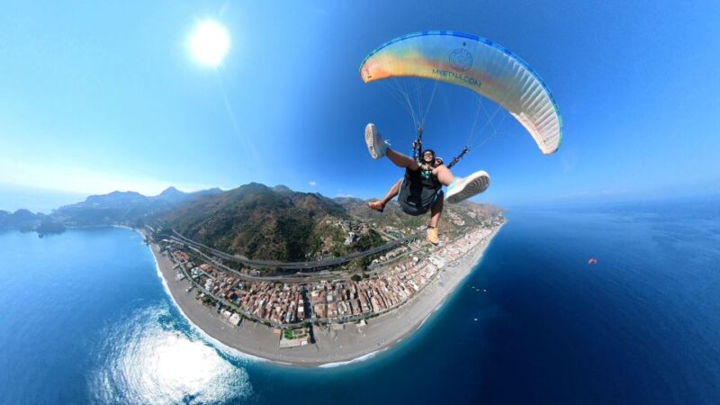 Paragliding Tandem Taormina + Video/Photo and GoPro + Acrobatics - Experience Highlights