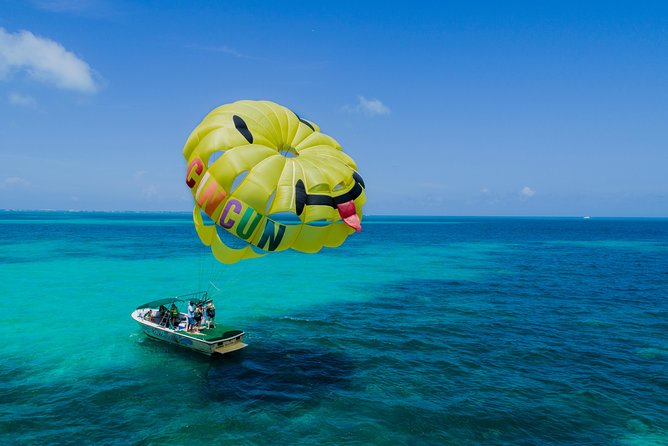 Parasail With Transportation Over Cancun Bay - Photographic and Video Services