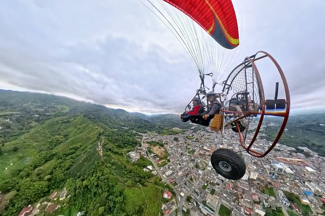 Paratrike Experience Over the Sky of Colombia - Certified Helmet and Communication