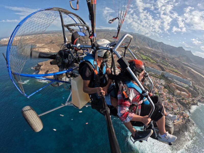 Paratrike Flying: (Motorised) as a COUPLE in TENERIFE - Intercom Communication During Paratrike Flight