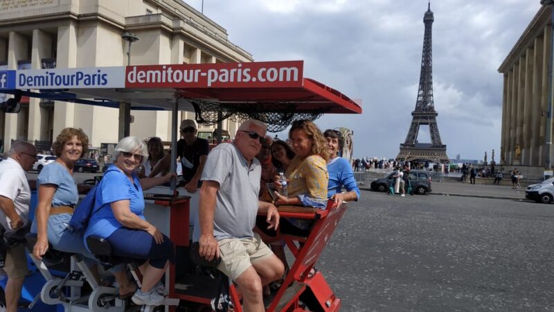 Paris: 1.5-Hour Eiffel Tower Beer Bike Tour - Languages and Duration