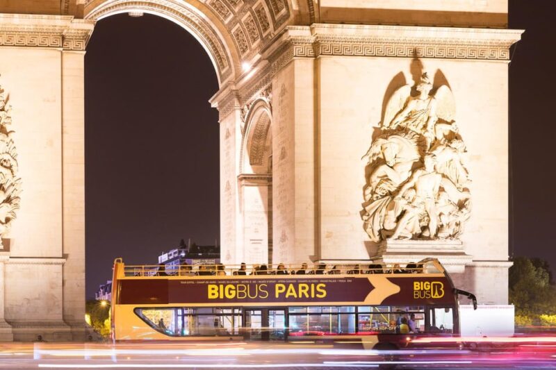 Paris: Arc De Triomphe Ticket & Big Bus Hop-On Hop-Off Tour - Tour Experience