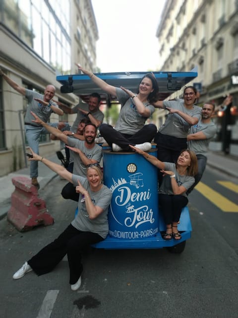 Paris: Beer Bike Bar With Drinks Included - Views of Iconic Landmarks