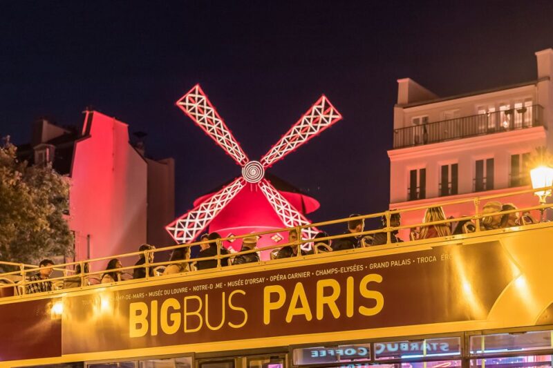 Paris: Big Bus Panoramic Night Tour by Open-Top Bus - Experience Highlights