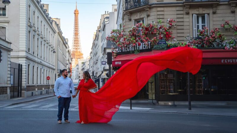 Paris: Eiffel Tower Flying-Dress Photoshoot @jonadress - Itinerary Details