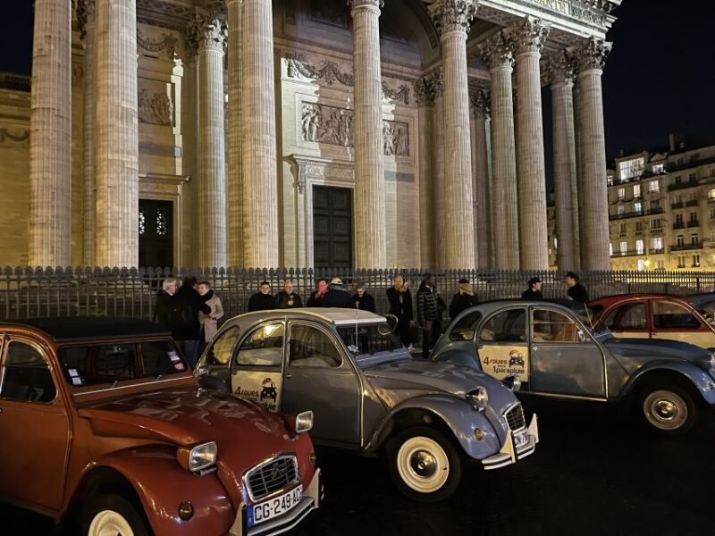 Paris: Private Christmas Lights Tour in Citroën 2CV 2h - Exclusions