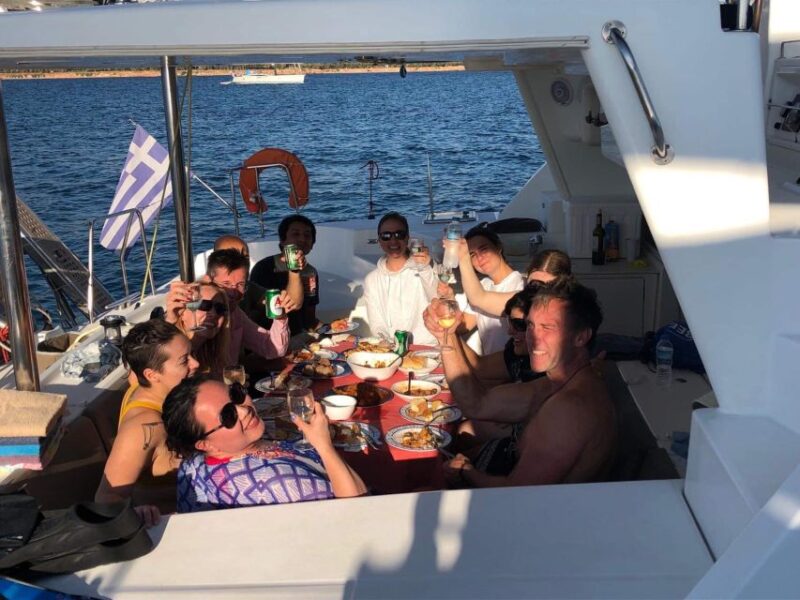Paros: Catamaran Cruise With Swimming, Meal and Drinks - Discovering Rock Formations and Bays