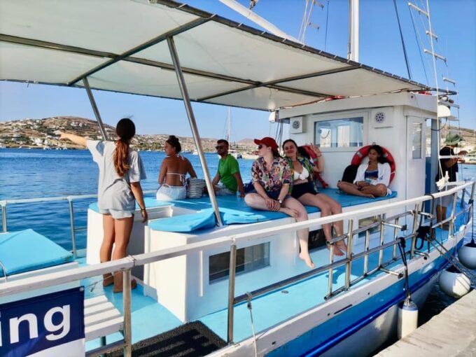 Paros: Parikia Bay Sunset Boat Tour With Snorkeling - Cancellation Policy