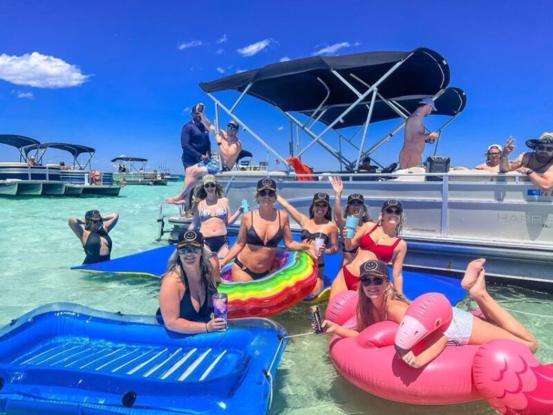 Party Pontoon Boat W/ Captain, Private up to 12PPL - Itinerary and Activities