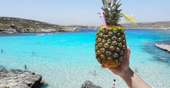 Party Prowl: Crystal Lagoon, Gozo, Santa Maria Caves, Malta - Exploring Cominos Wonders