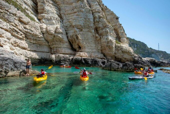 Paxos: Guided Kayaking Tour Mongonissi 2 Avlaki, Snorkeling - Safety and Equipment