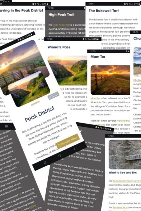 Peak District (Yorkshire): Interactive Road Trip Guidebook - Limestone Formations