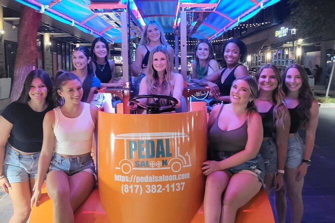 Pedal Saloon Fort Worth Stockyards 2 Hour Mixer Tour - Transportation and Accessibility