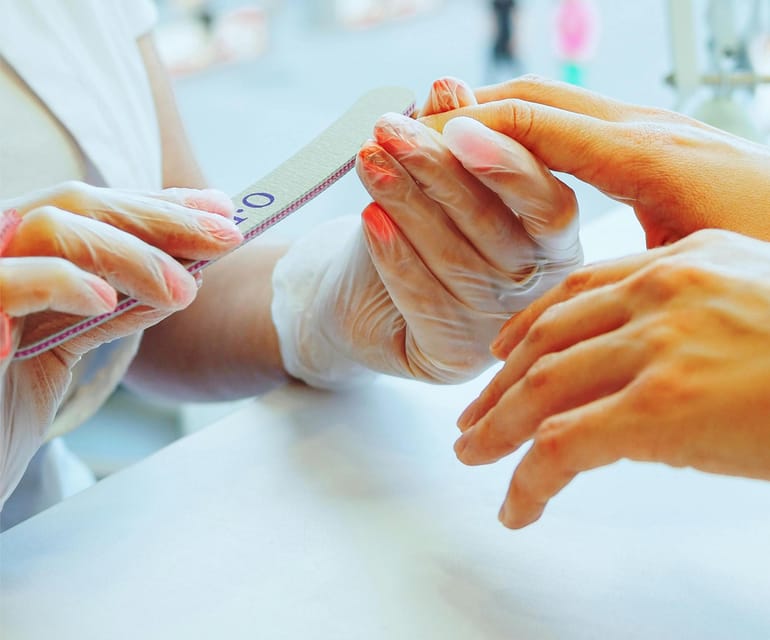 Pedicure Manicure With Nail Polish Home Services - Booking Information