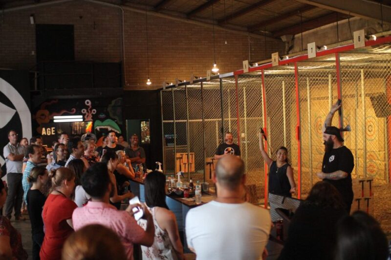 Perth: Lumber Punks Axe Throwing Experience - Safety Briefing and Training Provided