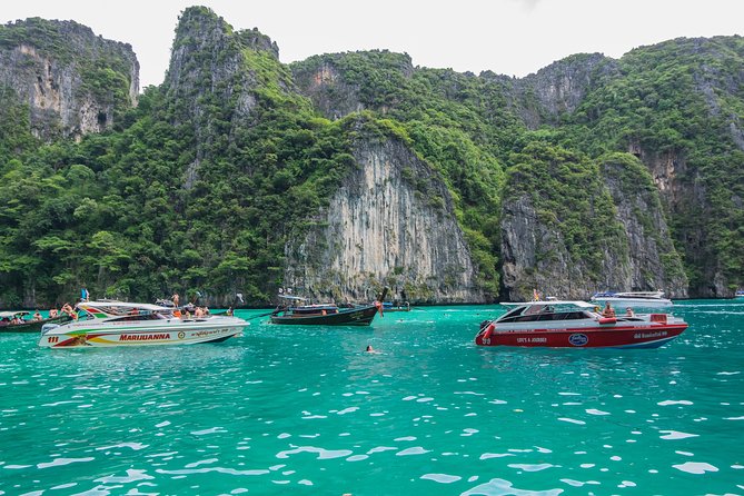 Phi Phi Islands Adventure Day Trip With Seaview Lunch by V.Marine - Discover Pileh Lagoons Jade-Green Waters
