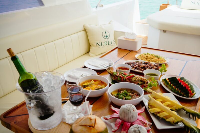 Phi Phi Islands: Private Full-Day Trip by Luxury Boat W/Food - Dining and Refreshments